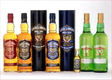 Loch Lomond Distillery whisky range